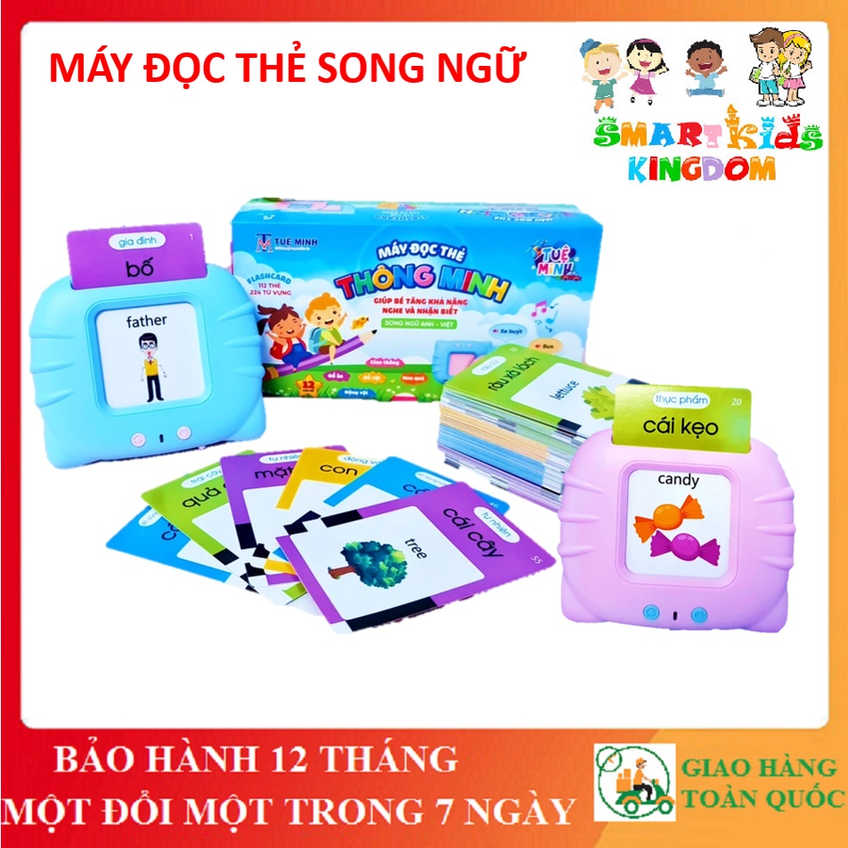 Máy Đọc Thẻ Flashcard song ngữ Anh - Việt, Đọc Từ Vựng Giúp Bé Học Tiếng Anh Dễ Dàng