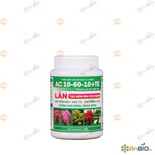 Phân Bón SIÊU LÂN AC 10-60-10 +TE Hũ 100g TẠO MẦM HOA CỰC MẠNH - A4.1048