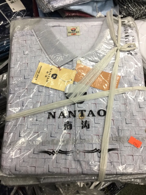 Áo thun cotton nam trung tuổi hàng quảng châu