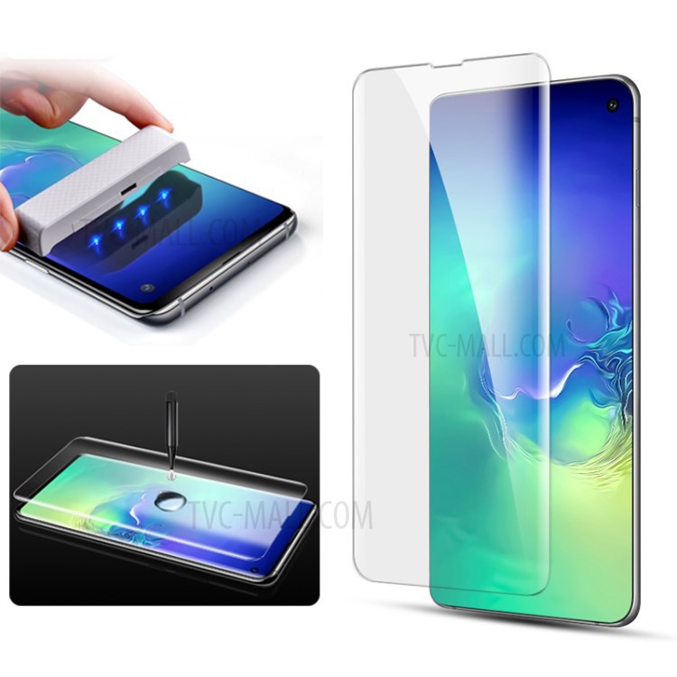 Kính cường lực UV full màn cong Samsung S10/ S10 plus cao cấp, siêu mượt, siêu chắc, siêu trong