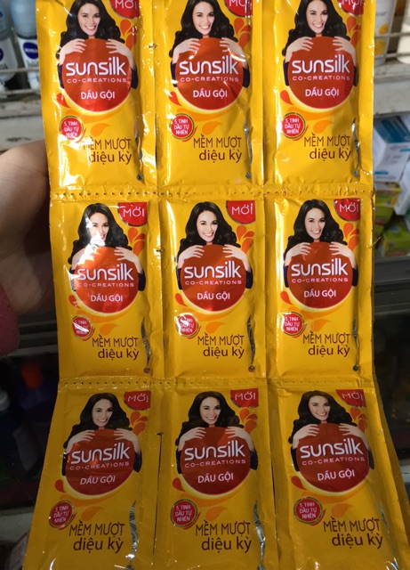 Dầu Gội/ Dầu Xả Sunsilk Mềm Mượt Dây 12 gói