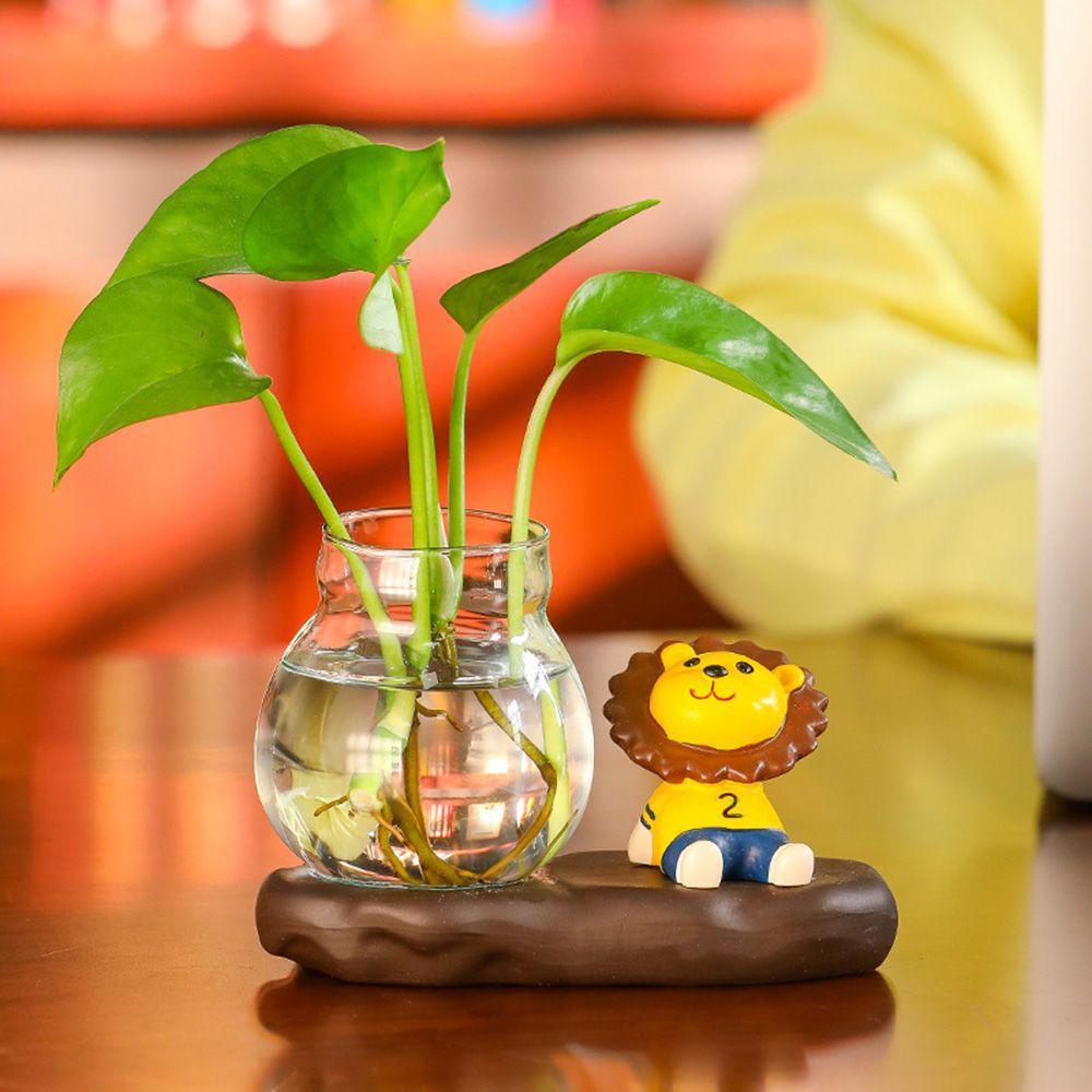 Bình Hoa Thủy Tinh Để Bàn Trang Trí Phòng Khách Thiết Kế Đơn Giản
