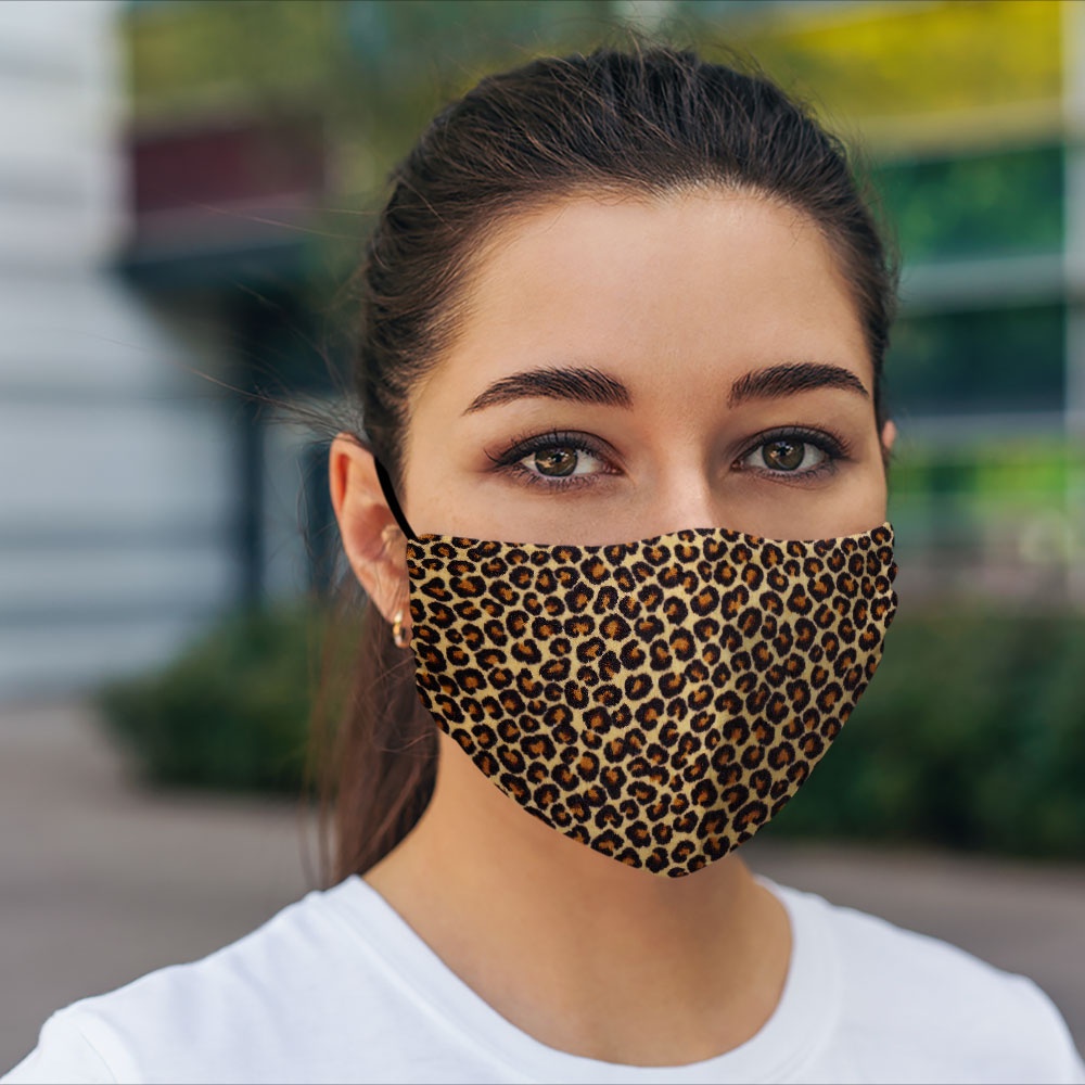 Khẩu trang nam nữ dễ thương ANIMAL PRINT_234 CARTWELL vải poly cotton 100% ngăn bụi mịn kháng khuẩn chống giọt bắn