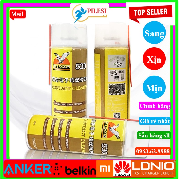 Nước tẩy rửa màn hình, keo kính Falcon 530 II chai mới chính hãng
