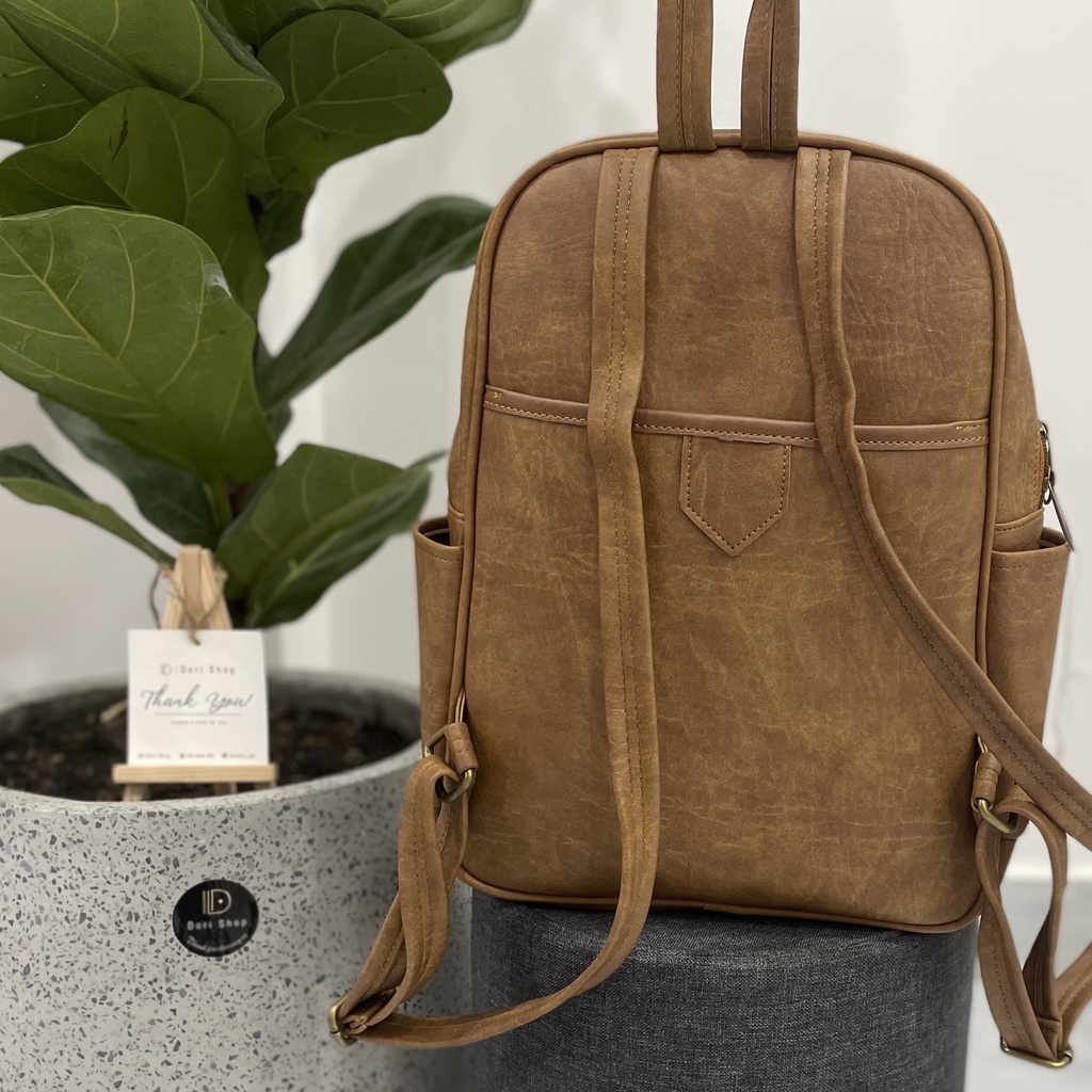 Balo Da Cao Cấp - Ba lô Nữ thời trang  - Ba lô vừa A4 laptop12in  | BL15