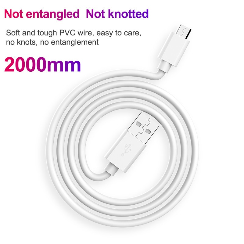 Dây cáp sạc nhanh Micro USB dài 1/2/3m cho điện thoại Android