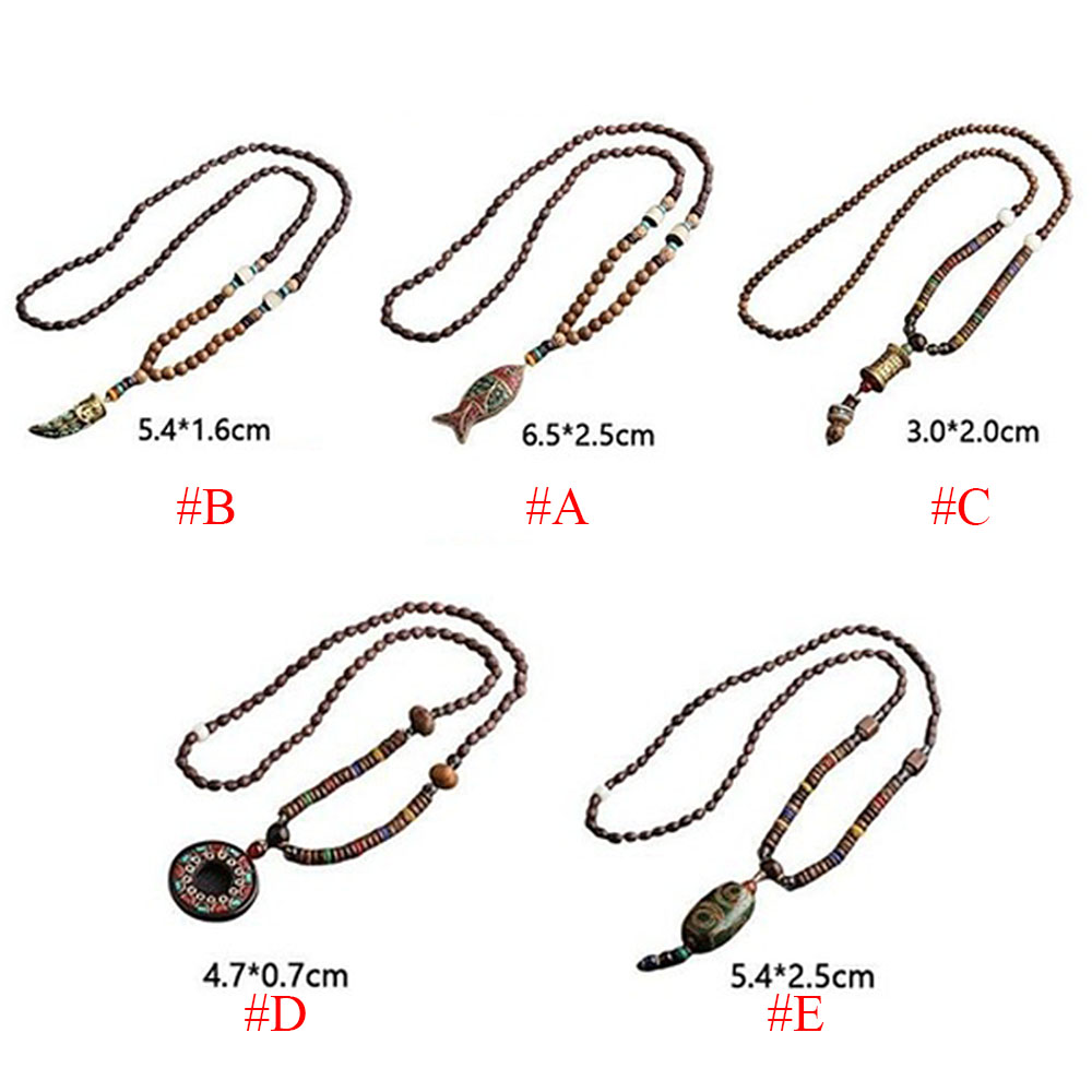 Vòng cổ chuỗi hạt gỗ Phật Giáo chất lượng cao cho nam và nữ