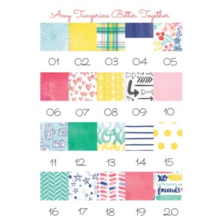 Amy Tangerine Better Together - Giấy hoạ tiết scrapbook, exploding box, thiệp