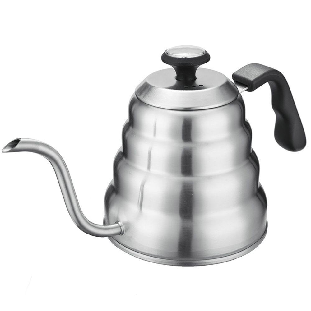 Ấm Pha Trà / Cà Phê Espresso Bằng Thép Không Gỉ Chịu Nhiệt Kèm Nhiệt Kế Tiện Dụng