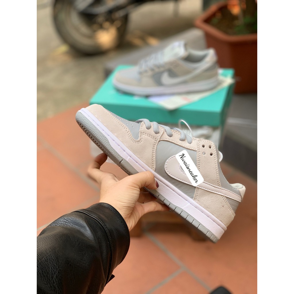 (Full Box) Giày Ni.Ke SB Bạcc