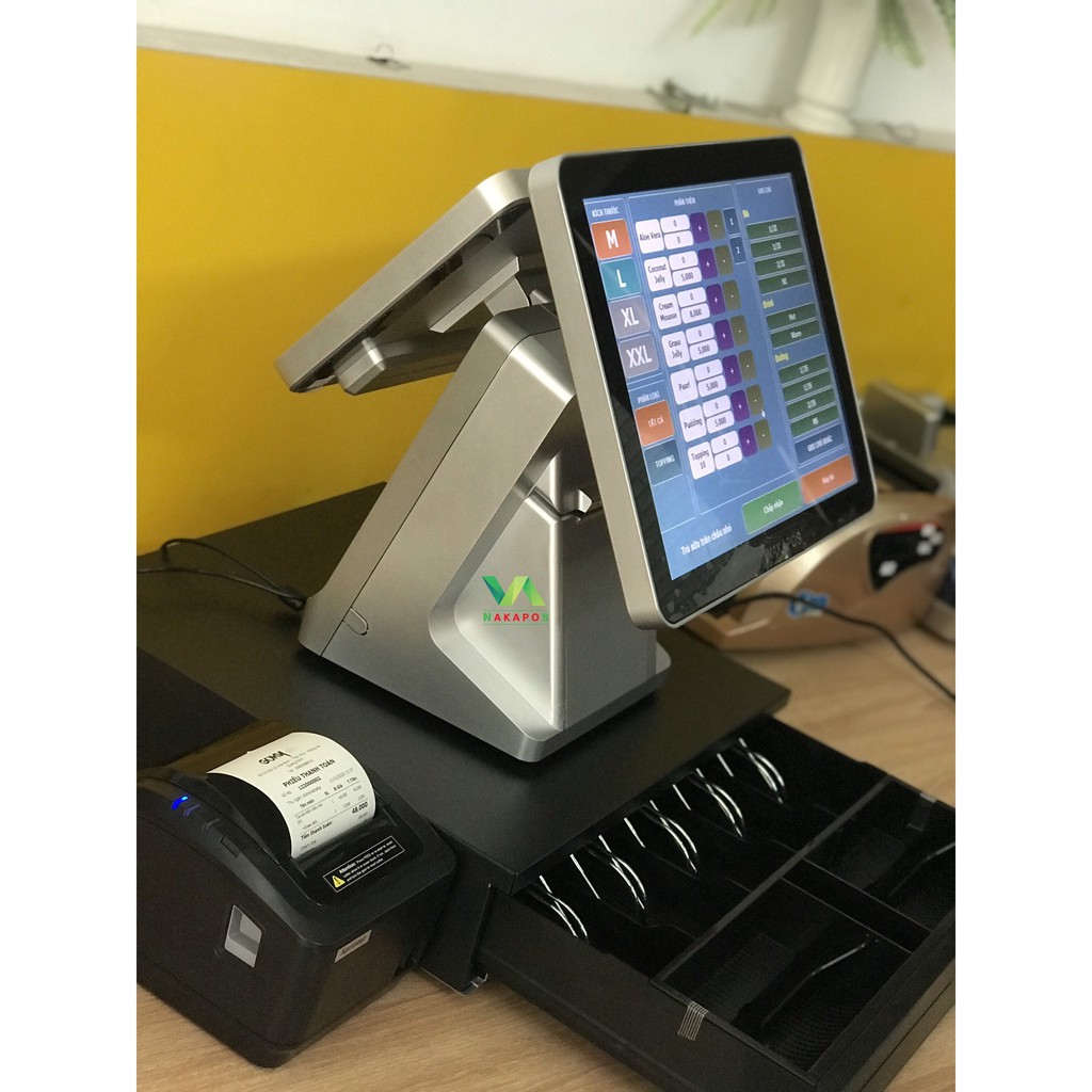 TRỌN BỘ MÁY POS 2 MÀN HÌNH CẤU HÌNH CORE I3 | BigBuy360 - bigbuy360.vn
