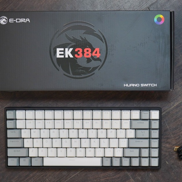 Bàn phím cơ không dây E-DRA EK384 Led RGB