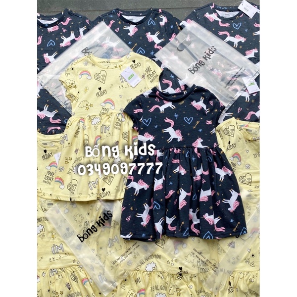 Váy Hè Cotton Bé Gái Kỳ Lân Delta