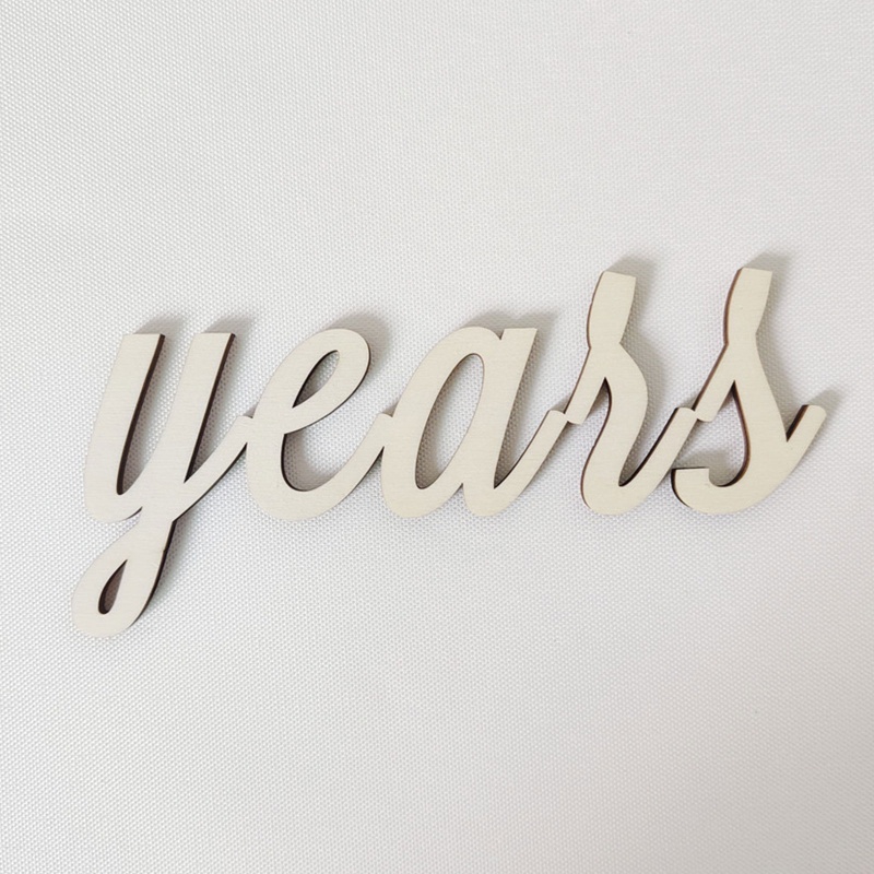 Bộ Thẻ Gỗ In Chữ Và Số Làm Phụ Kiện Chụp Ảnh Cho Bé Sơ Sinh