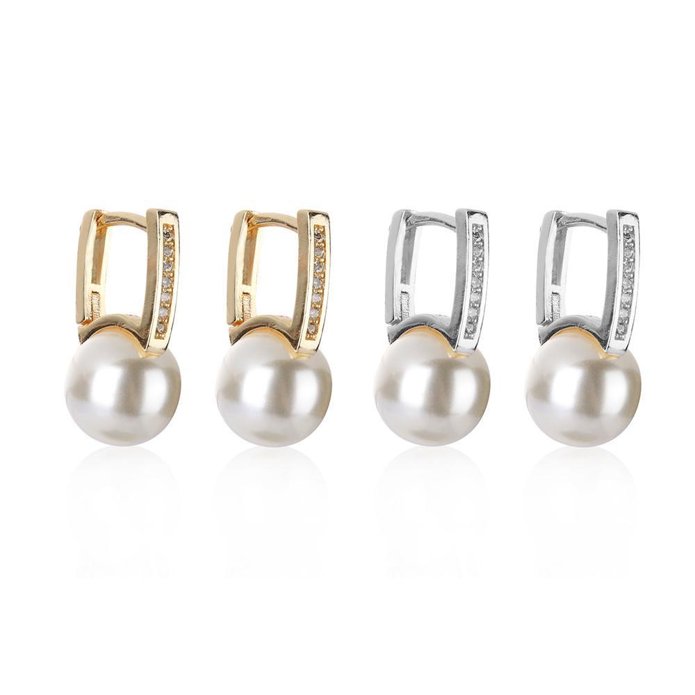 Đôi Bông Tai Mạ Vàng 18K Thời Trang Sang Trọng Cho Nữ|Bịch Dẫn
