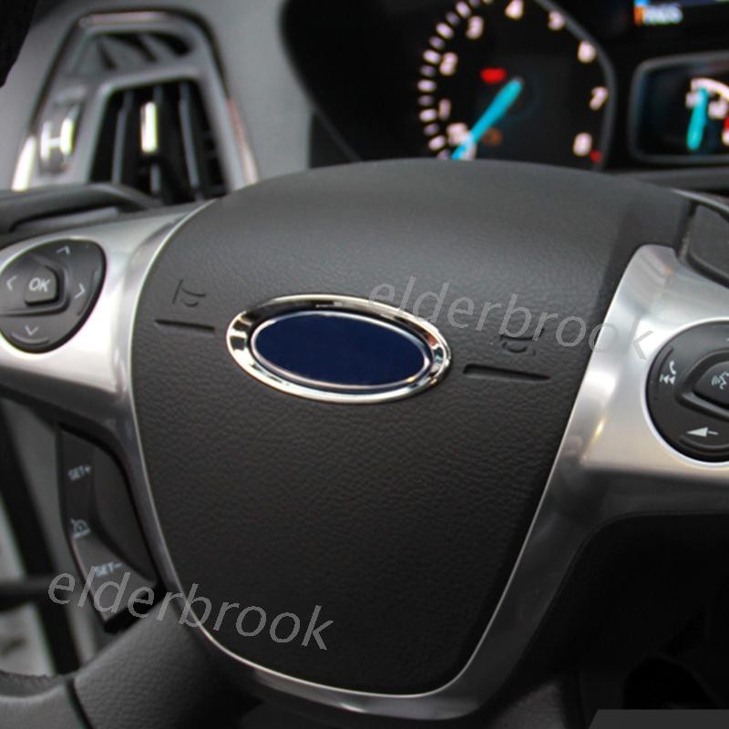 Miếng Dán 3d Trang Trí Vô Lăng Xe Hơi Ford Fiesta Ecosport Kuga Escape Focus Mondeo