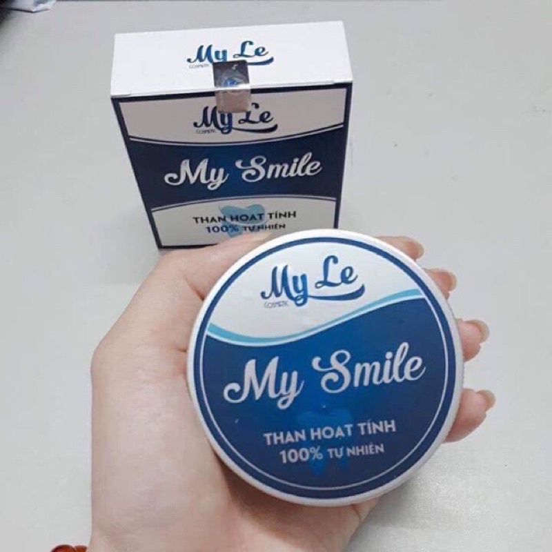 Tẩy trắng răng, làm trắng răng bằng than hoạt tính My Smile - 100% từ thiên nhiên an toàn  ✯ ✯ ✯ Cam Kết Sản Phẩm Chất