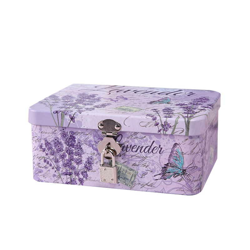 Hộp Thiếc Đựng Trang Sức Có Nắp Đậy Tiện Dụng