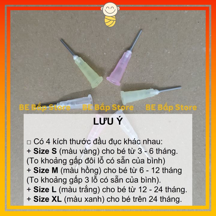 Dập Lỗ Núm Ti Có Thể Thay Thế Cho Đục Lỗ Farlin Giúp Sữa Chảy Nhanh Hơn Giúp Bé Ăn Thuận Lợi - Bố Bắp Store