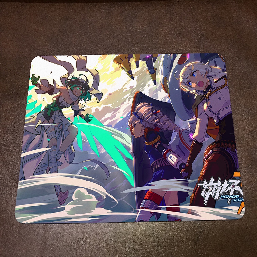 Lót chuột máy tính Anime Benghuai Xueyuan Wallpapers 1 Mousepad cao su êm ái. Nhận in theo yêu cầu