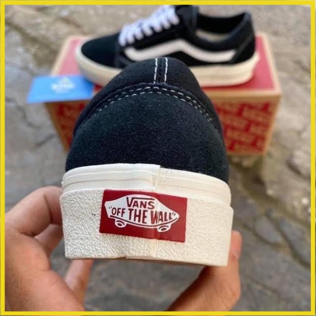 Giày thể thao nam nữ 𝗩𝗮𝗻𝘀 Vault Old Skool - Giày 𝗩𝗮𝗻𝘀 Old Skool màu đen vải canvas cao cấp Full Bill Box