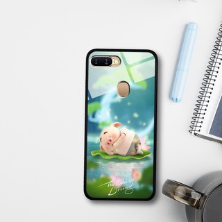 Ốp lưng kính 3D Oppo A7/ A5S/ A12