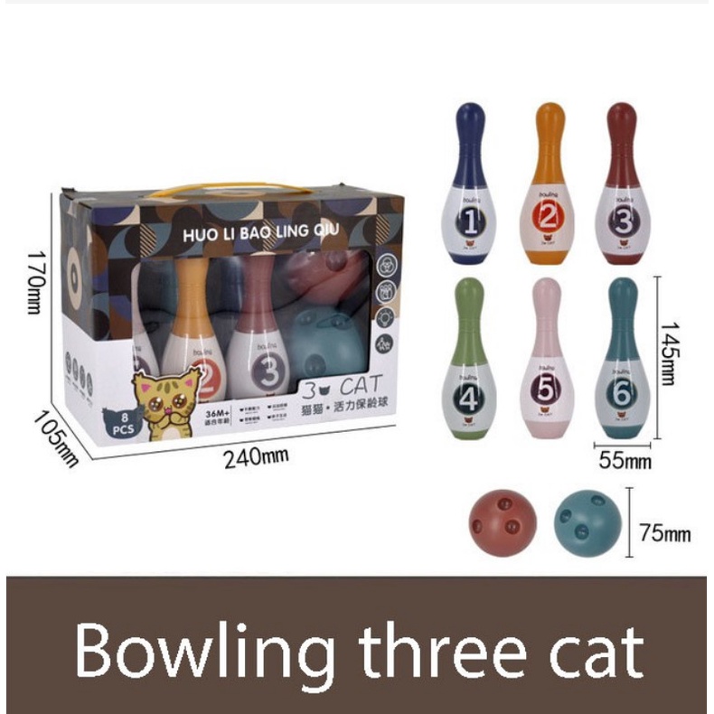 Đồ chơi Bowling cho bé THREE CAT mới nhất 2022