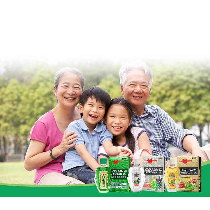 [Date 2027] Dầu gió con ó Eagle Brand hàng Singapore chính hãng 24ml