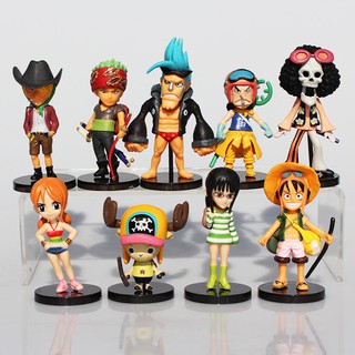Mô hình one piece - sét 9 mô hình one piece team luffy