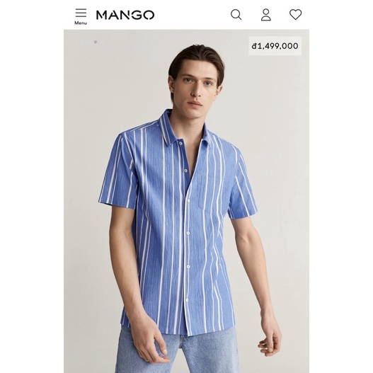 [Mango Auth] Sơ mi nam chính hãng