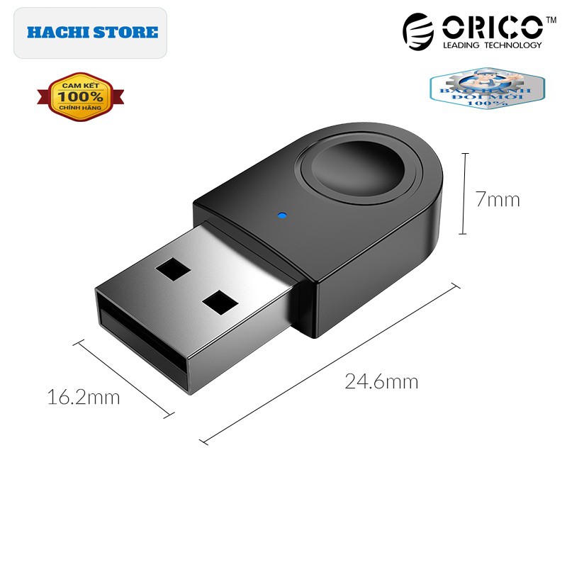 USB Bluetooth 5.0 tốc độ 5Mbps Orico BTA-608 – Hàng Phân Phối Chính Hãng