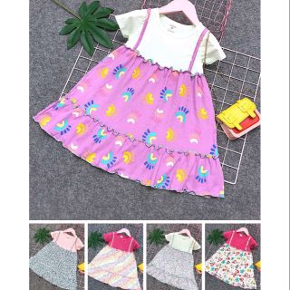 Váy cotton bé gái size đại