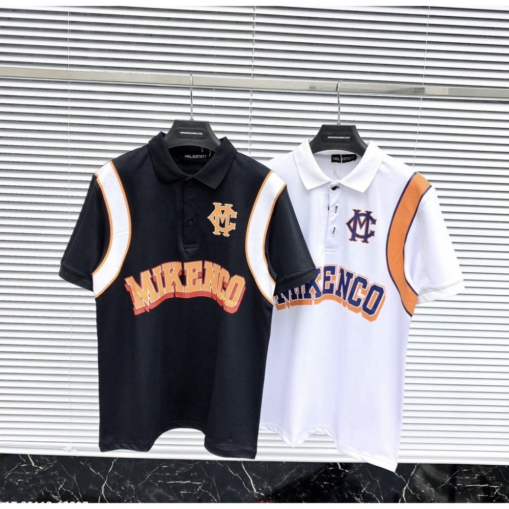 Áo polo, áo tay ngắn có cổ MIKENCO viền vai vải cotton co dãn cực chất
