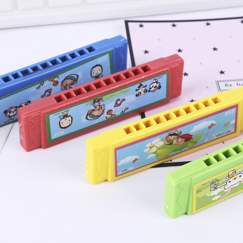 Kèn Harmonica Nhựa Hoạ Tiết Hoạt Hình Đồ Chơi Âm Nhạc Cho Bé