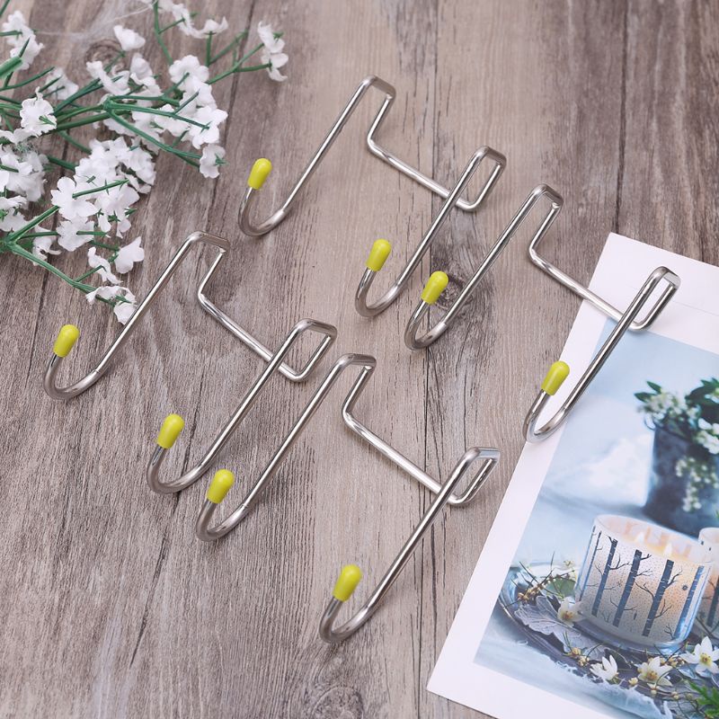 Set 4 Móc Treo Đồ Đa Năng Bằng Thép Không Gỉ Giá Đỡ