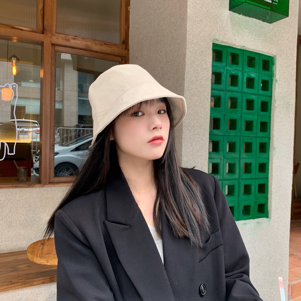 Nón Tai Bèo Màu Trơn Dễ Phối Đồ Thời Trang Mùa Thu Cho Nữ
