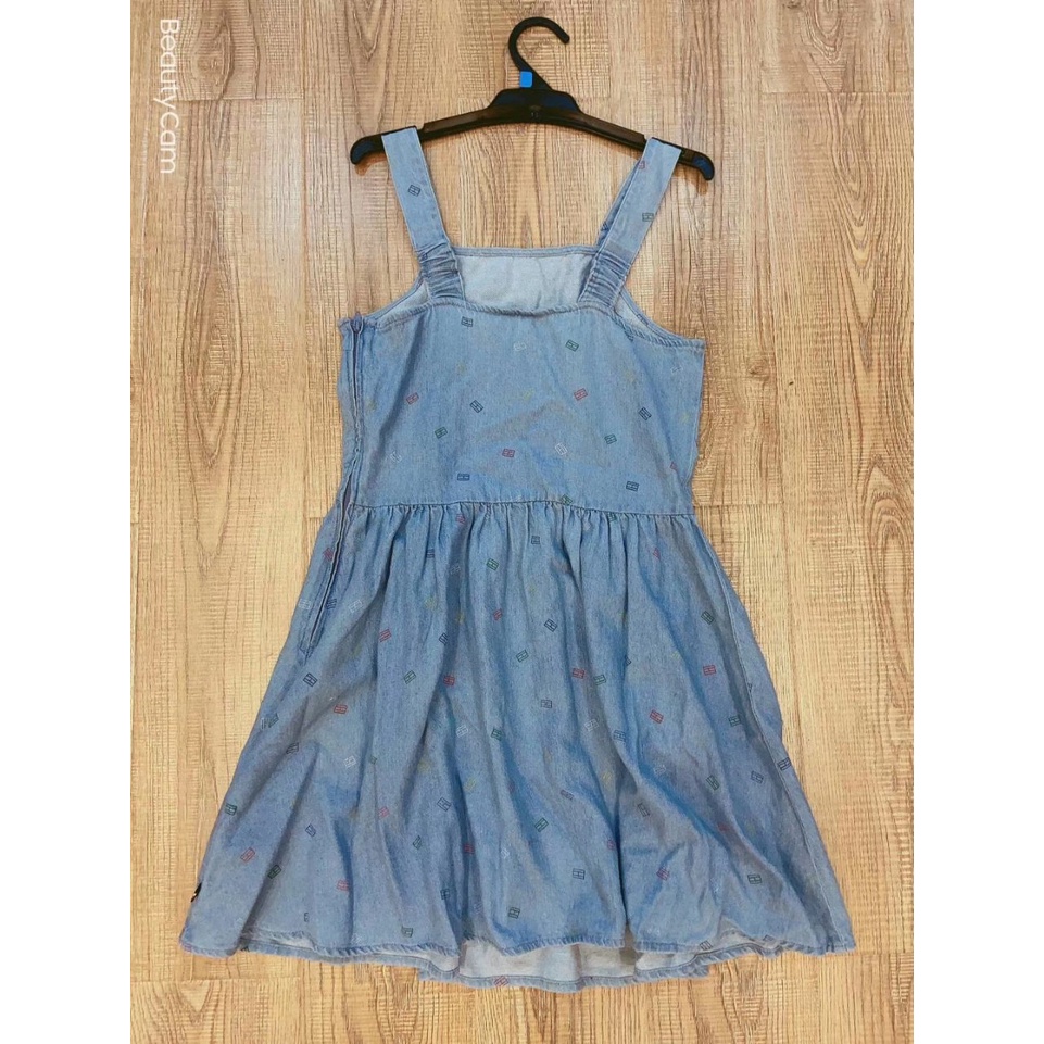 Váy đầm denim bé gái Tommy Hilfiger xuất xịn