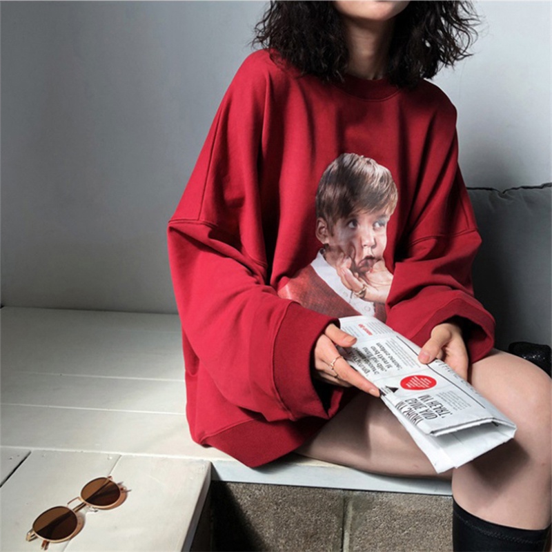 Áo Hoodie Dáng Rộng Phong Cách Hàn Quốc 2021 Mới Cho Nữ