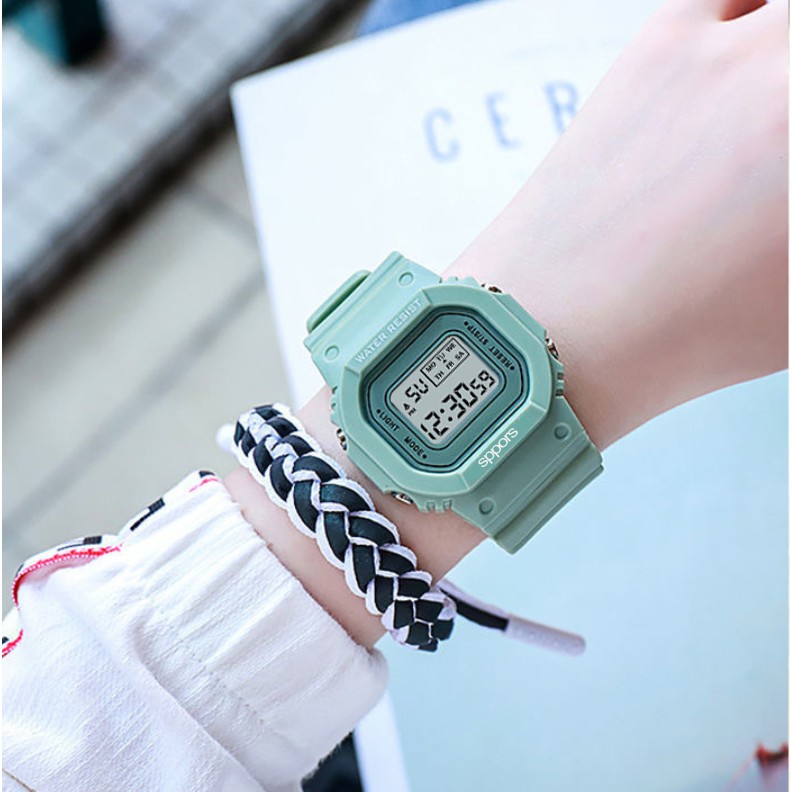 Đồng hồ thể thao nam nữ sport XP63 điện tử, dây cao su Hoa Cúc cực hot, full chức năng | BigBuy360 - bigbuy360.vn