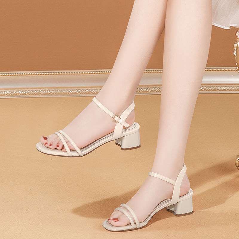 Giày San Đan Hai Dây Gót Trụ Hót Nhất