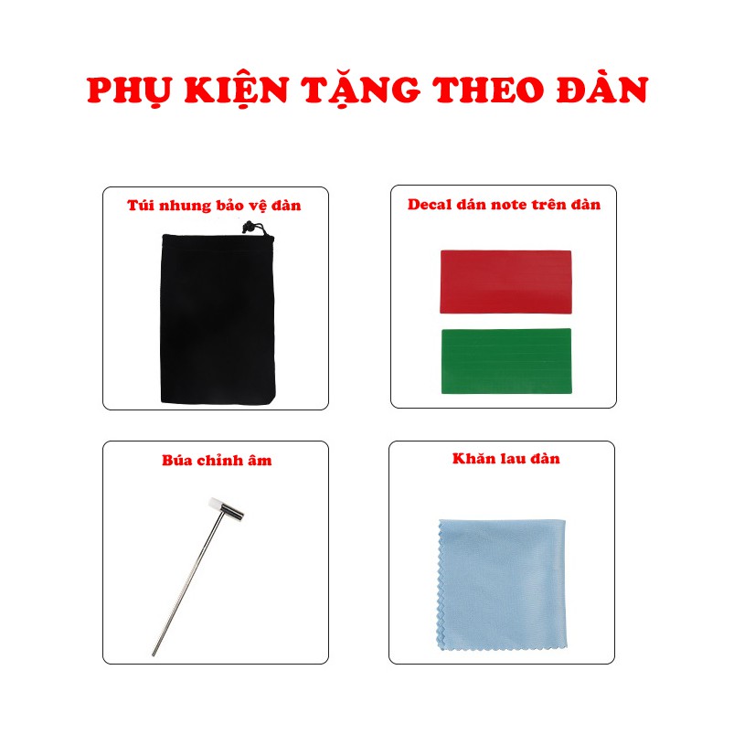 Đàn Kalimba 17 phím kiểu dáng tiện dụng - Hình chiếc lá