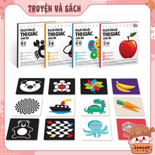 Thẻ học thông minh, thẻ kích thích thị giác theo phương pháp MONTESSORI cho bé từ 0-36 tháng tuổi