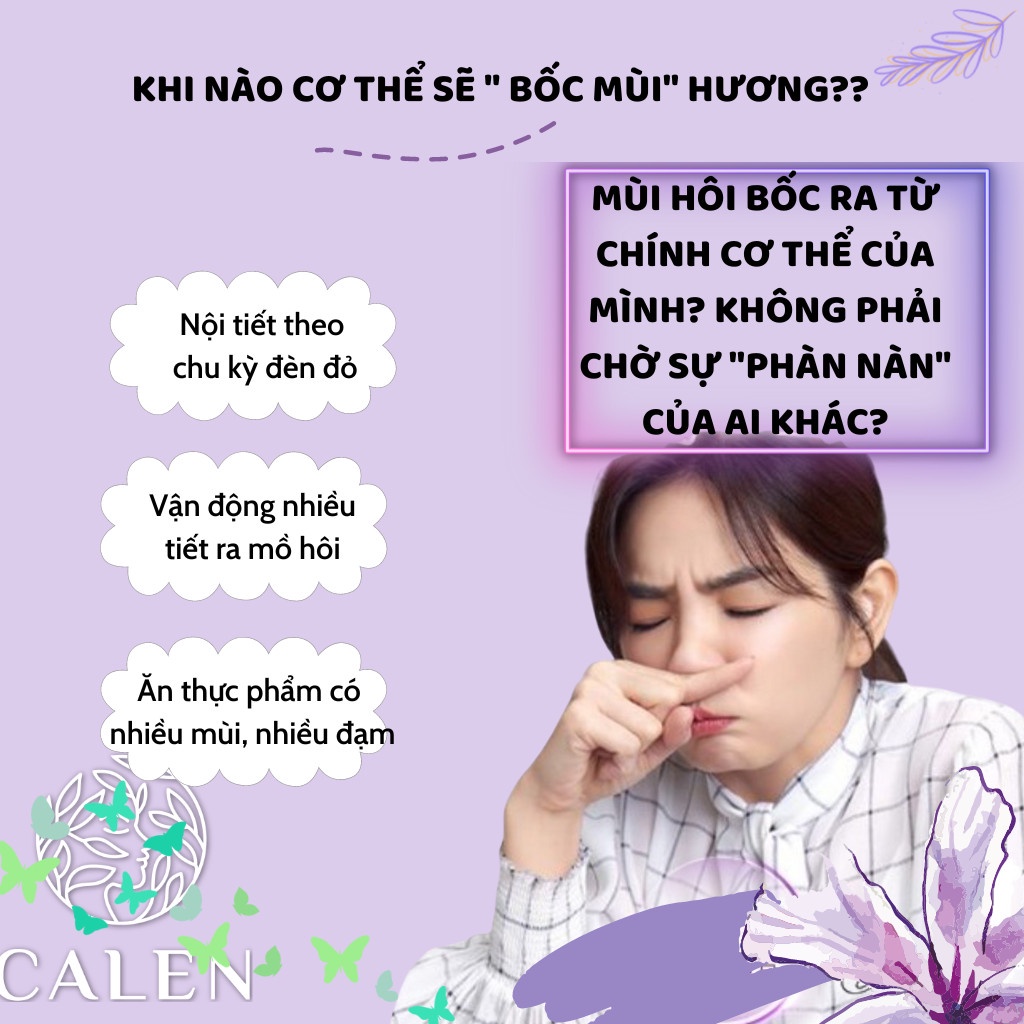 Trà thơm cơ thể  toả hương thơm tự thân, detox mùi hôi, sáng da chống lão hoá Calen Herbal Tea