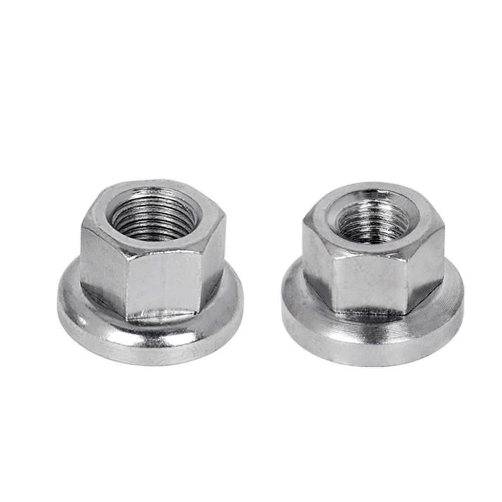 2 Đai Ốc m9 / m10 Bằng Thép Không Gỉ Cho Xe Đạp