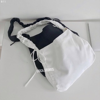 [B11] Túi đeo chéo quai rút canvas trơn (Có sẵn/ảnh thật)