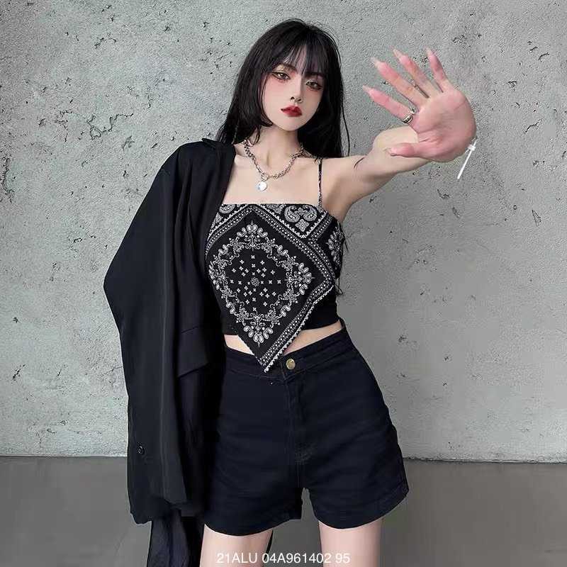 Áo len phối khăn Turban 2 dây ulzzang thời trang nữ Fmstyle Saigon 21ALU04A961406 | BigBuy360 - bigbuy360.vn