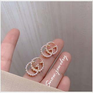Bông tai nữ GC đính đá mẫu mới nhất