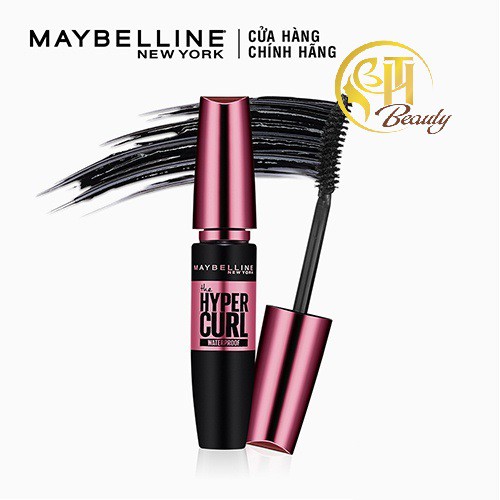 Mascara Dài Mi và Cong Mi Maybelline New York Hyper Curl Waterproof Chuốt Mi Đen 9.2ml