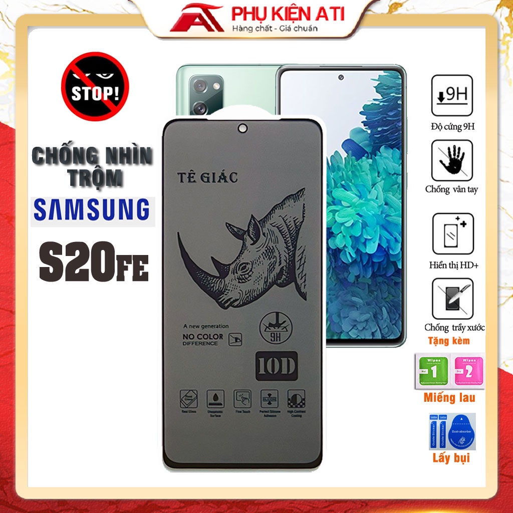 Kính cường lực Samsung S20 FE Chống nhìn trộm-Bảo vệ sự riêng tư -Dày dặn,cứng cáp - Phụ kiện ATI