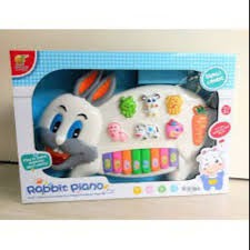 (GIẢM SỐC) Đồ chơi đàn con thỏ dùng pin phát nhạc dành cho bé trai và gái siêu đẹp, chắc chắn dành cho bé trai và gái